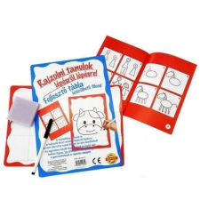 Dohany Rajzolni tanulok lépésről lépésre: fejlesztő tábla letörölhető filccel - többféle kreatív és készségfejlesztő