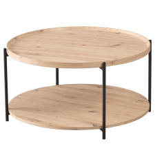  Dohánytóasztal, artisan tölgy/fekete, LAPIS bútor