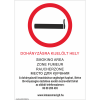  Dohányzásra kijelölt hely Új! - öntapadó, 297*210mm