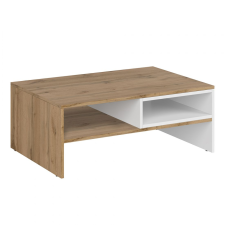  Dohányzóasztal 90, fehér/wotan tölgy, VILGO bútor