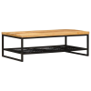  Dohányzóasztal Barna és fekete 110 x 55 x 35 cm Tömör Mangófát