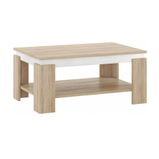  Dohányzóasztal, sonoma tölgy/fehér, PIANI bútor