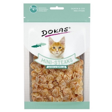 Dokas mini steak lazac és tőkehal cicáknak 25g jutalomfalat macskáknak