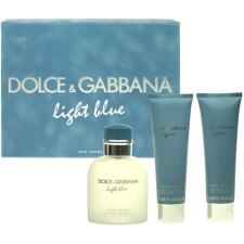 Dolce & Gabbana Light Blue Pour Homme, Edt 75 ml + 50ml balsam po holení + 50ml Tusfürdő kozmetikai ajándékcsomag