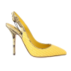 Dolce & Gabbana magassarkú cipő sárga