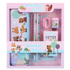 Dollcini , Animal Theme Gyermek Írószerek, Állatvilág Írószerdoboz, Kombinált Iskolaszerek, 410102, rózsaszín tolltartó