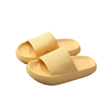  Dollcini, Férfi felhő papucs, Unisex, Masszázs, Zuhany, Fürdőszoba,  Beltéri és Kültéri lapos szandálok, EU42, sárga