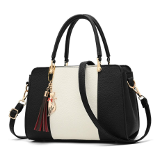  Dollcini, női crossbody válltáska, divatos és elegáns kézitáska, PU bőrtáska, alkalmi táska, utazási/munka/napi, Fekete