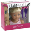 Dolls World Ashley fésülhető babafej kiegészítőkkel  Ajánlott 3-6 éves korig lányoknak (32127)