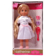 Dolls World Catherine extra hosszú szőke hajú baba baba