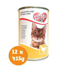 Dolly Cat konzerv csirke 12x415g macskaeledel