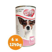 Dolly Dog konzerv borjú 6x1240g kutyaeledel