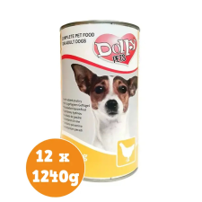 Dolly Dog konzerv csirke 12x1240g kutyaeledel