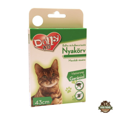 Dolly Natural Bolha és kullancsriasztó nyakörv macskák részére fehér 43cm élősködő elleni készítmény macskáknak