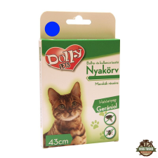 Dolly Natural Bolha és kullancsriasztó nyakörv macskák részére kék 43cm élősködő elleni készítmény macskáknak