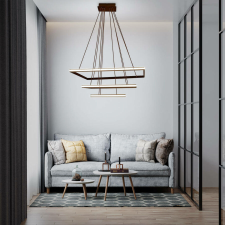 DOMENOLED DOMENO ID-447 függesztett mennyezeti lámpa, 116W, fekete világítás