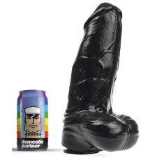 Domestic Partner Dildo DP93B Panzer XL – prémium fekete dildó 21 x 9 cm műpénisz, dildó