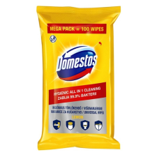 DOMESTOS Fertőtlenítő törlőkendő DOMESTOS Lemon 100 db tisztító- és takarítószer, higiénia
