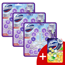 DOMESTOS Power5 WC frissítő blokk Lavender (9x50g) + Ajándék Domestos Duo WC blokk tisztító- és takarítószer, higiénia