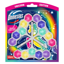 DOMESTOS Power5 WC frissítő blokk Magic Unicorn (3x50g) tisztító- és takarítószer, higiénia