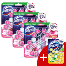 DOMESTOS Power5 WC frissítő blokk Magnolia (9x50g) + Ajándék Domestos Duo WC blokk tisztító- és takarítószer, higiénia
