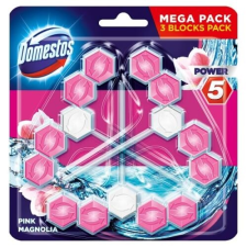 DOMESTOS Toalett öblítő DOMESTOS Power5 Pink Magnolia 3x55 g tisztító- és takarítószer, higiénia