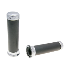 Domino 2470 on-road gumi kormánymarkolat szett krómozott zárósapkával egyéb motorkerékpár alkatrész