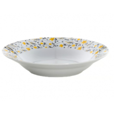 Domotti Tányér mély / leveses 20,5 cm porcelán Amarillo 62461 tányér és evőeszköz