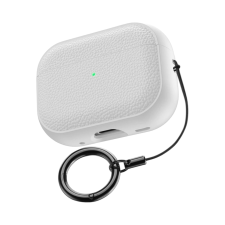 Domshop AirPods tok bőrhatású textúrával, kulcstartóval fülhallgató, fejhallgató tok