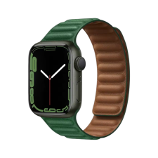 Domshop Apple Watch Mágneses Bőr Szíj okosóra kellék
