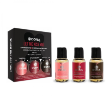 Dona DONA Kissable - mini ízes masszázsolaj szett (3 x 30ml) masszázskrémek, masszázsolajok