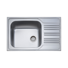 DONAU DE-167 csepptálcás rozsdamentes acél mosogatótálca 780x500 mm mosogatótálca