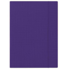  DONAU Gumis mappa, karton, A4, kockás, DONAU, kék mappa