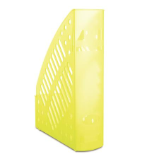 DONAU Iratpapucs, műanyag, 70 mm, DONAU, áttetsző sárga irattartó
