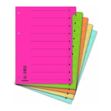 DONAU karton elválasztó lapok, mikroperforált, A4, narancssárga lefűző