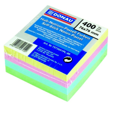 DONAU Öntapadó jegyzettömb DONAU 76x76 mm 400 lap vegyes pasztell színek post-it
