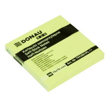 DONAU Öntapadó jegyzettömb DONAU ECO 76x76 mm 100 lap sárga post-it