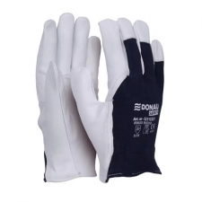 DONAU Safety Védőkesztyű kecskebőr 10/XL méret fehér-tengerészkék védőkesztyű