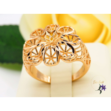  Donna antiallergén virágalakú gyűrű csipke mintázattal -18K gyűrű