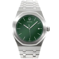  Donoval otto dl0008 férfi karóra - zöld számlap, ezüst karkötő karóra