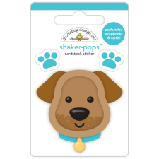 Doodlebug Design Díszítőelem - Doggone Cute - Buddy - Shaker-Pops (1 db) matrica