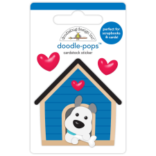 Doodlebug Design Díszítőelem - Doggone Cute - Happy Home - Doodle-Pops (1 db) matrica