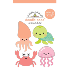 Doodlebug Design Díszítőelem - Seaside Summer - Shore Is Fun - Doodle-Pops (1 db) matrica