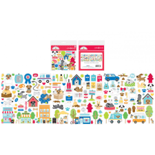 Doodlebug Design Kivágatok - Doggone Cute - Odds & Ends (1 csomag) matrica