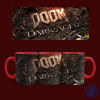  Doom - The Dark Ages bögre (Piros)