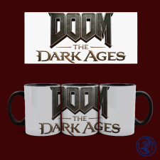 Doom - The Dark Ages logó bögre (Fekete) ajándéktárgy