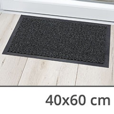 Doormat szennyfogó szőnyeg (40x60 cm) fekete színű lábtörlő lakástextília
