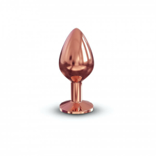  Dorcel Diamond Plug M - alumínium anál dildó - közepes (rózsaarany) anál