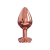 Dorcel Diamond Plug M - alumínium anál dildó - közepes (rózsaarany)