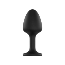 Dorcel Geisha Plug Diamond XL - fehér köves anál dildó (fekete) anál
